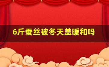 6斤蚕丝被冬天盖暖和吗