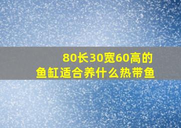 80长30宽60高的鱼缸适合养什么热带鱼