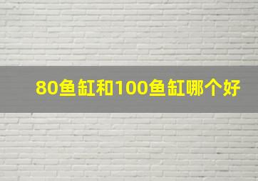 80鱼缸和100鱼缸哪个好