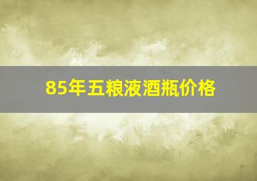 85年五粮液酒瓶价格