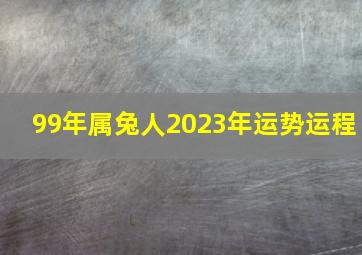 99年属兔人2023年运势运程