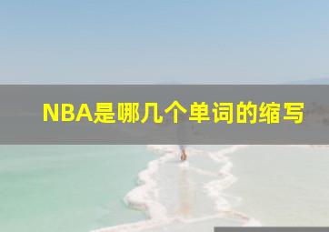 NBA是哪几个单词的缩写