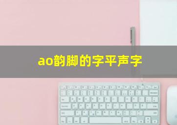 ao韵脚的字平声字