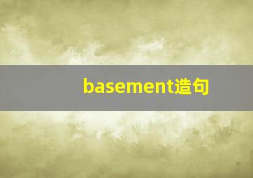 basement造句