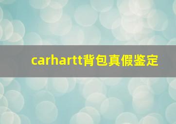 carhartt背包真假鉴定