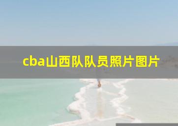 cba山西队队员照片图片