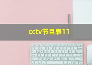 cctv节目表11