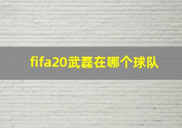 fifa20武磊在哪个球队