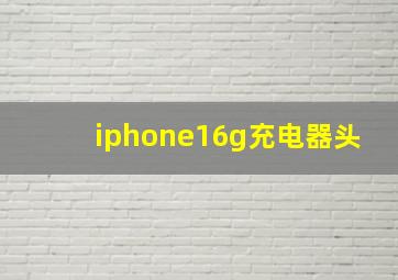 iphone16g充电器头