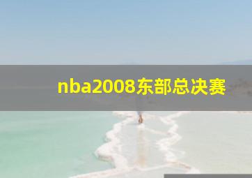 nba2008东部总决赛