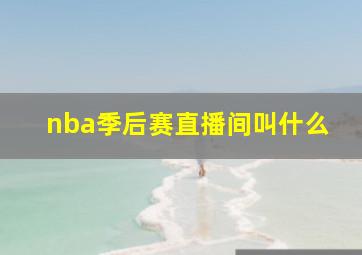 nba季后赛直播间叫什么