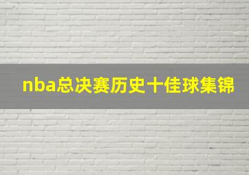 nba总决赛历史十佳球集锦