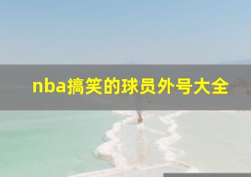 nba搞笑的球员外号大全