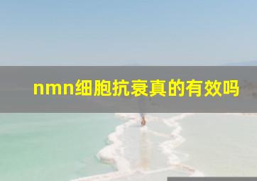 nmn细胞抗衰真的有效吗