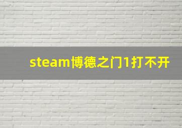 steam博德之门1打不开