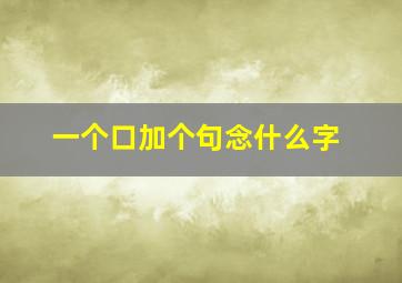 一个口加个句念什么字