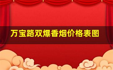 万宝路双爆香烟价格表图