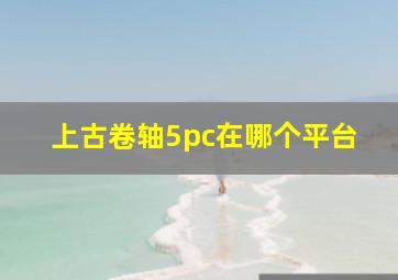 上古卷轴5pc在哪个平台