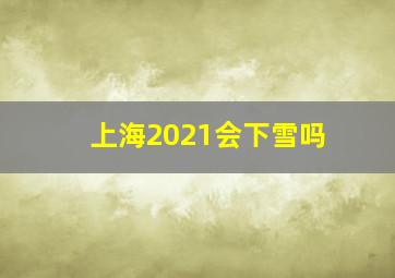 上海2021会下雪吗