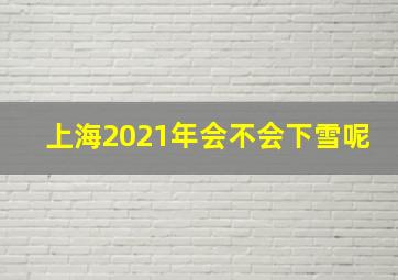 上海2021年会不会下雪呢