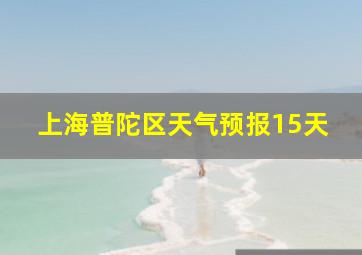 上海普陀区天气预报15天