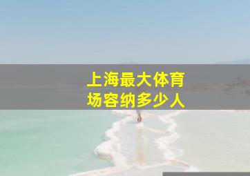 上海最大体育场容纳多少人