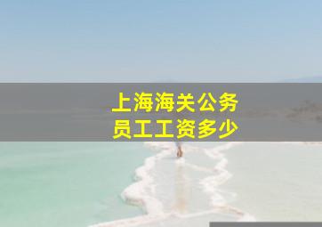 上海海关公务员工工资多少