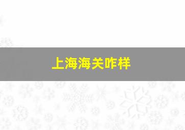 上海海关咋样