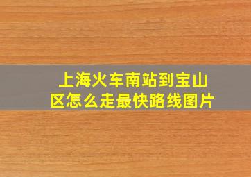 上海火车南站到宝山区怎么走最快路线图片