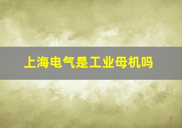 上海电气是工业母机吗