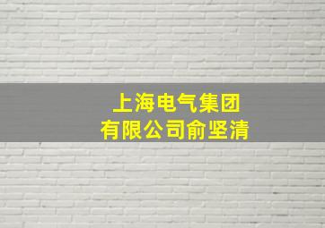 上海电气集团有限公司俞坚清