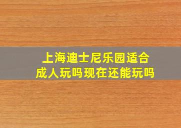 上海迪士尼乐园适合成人玩吗现在还能玩吗