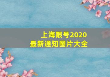 上海限号2020最新通知图片大全