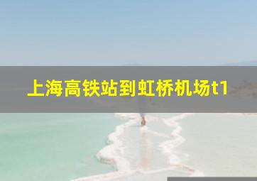 上海高铁站到虹桥机场t1