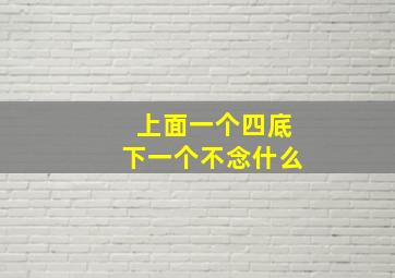 上面一个四底下一个不念什么