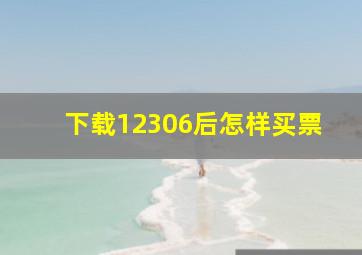 下载12306后怎样买票