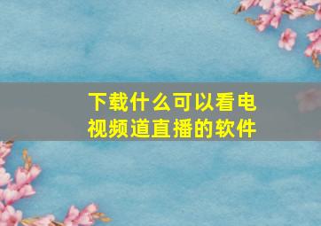 下载什么可以看电视频道直播的软件