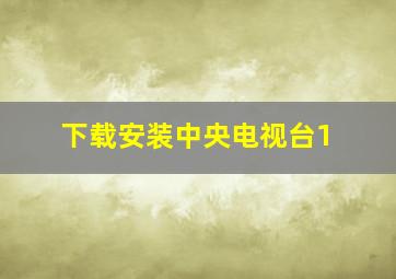 下载安装中央电视台1