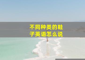 不同种类的鞋子英语怎么说