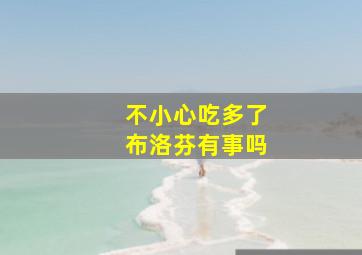 不小心吃多了布洛芬有事吗