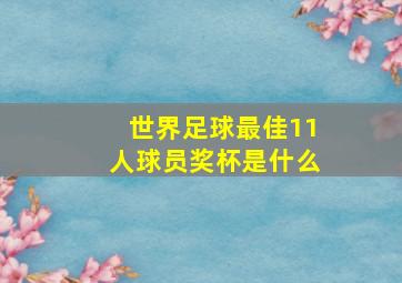 世界足球最佳11人球员奖杯是什么