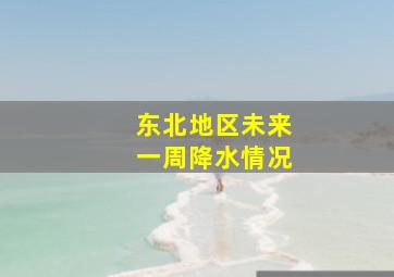 东北地区未来一周降水情况