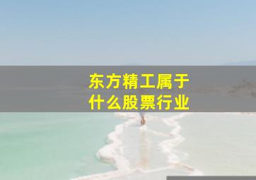 东方精工属于什么股票行业