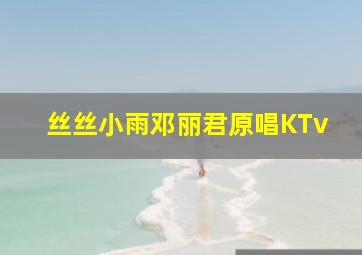 丝丝小雨邓丽君原唱KTv