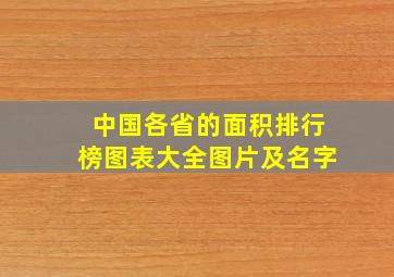 中国各省的面积排行榜图表大全图片及名字