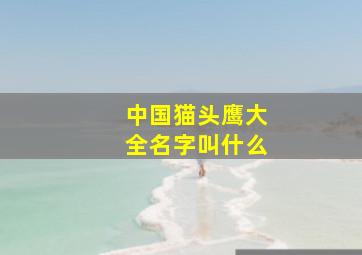 中国猫头鹰大全名字叫什么