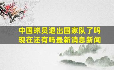 中国球员退出国家队了吗现在还有吗最新消息新闻