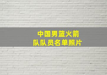 中国男篮火箭队队员名单照片