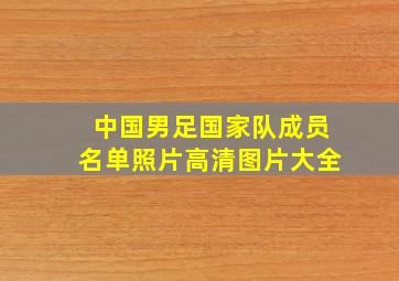 中国男足国家队成员名单照片高清图片大全