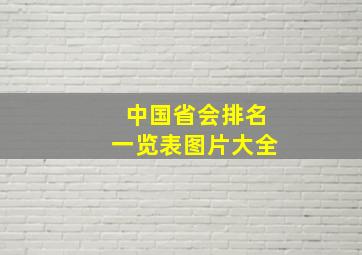 中国省会排名一览表图片大全